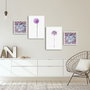 Wallity Cuadro Decorativo Enmarcado 4 Piezas 4PBCT-08